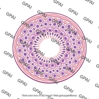 Seminiferous tubule cross section