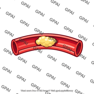 Artery with embolus