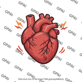 Circulatory shock heart icon