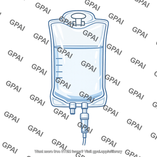 Isotonic saline bag