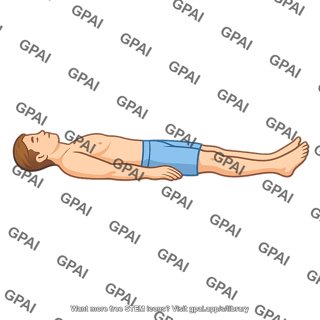 Unconscious man supine