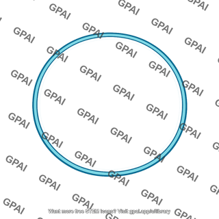 Blue circular frame
