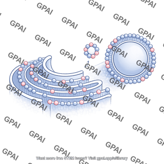 Membrane with small vesicle stage 2 er and nucleus