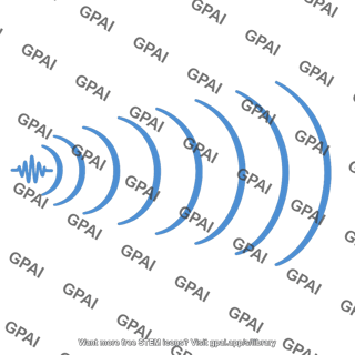 Sound wave radiating wavefronts