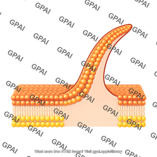 Protruding membrane bent