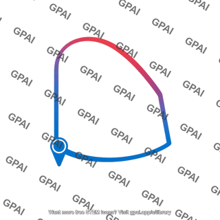 Gradient map pin outline