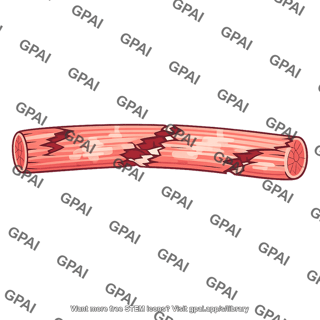 Muscle fiber damaged