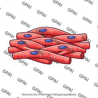 Cardiac muscle hypertrophied