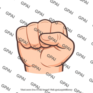 Hand clenched