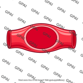 Vasodilated blood vessel