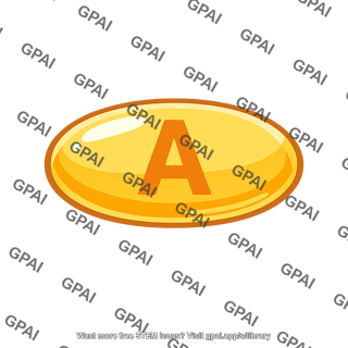 Vitamin a tablet icon