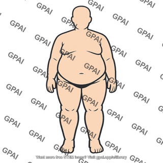 Obese human body