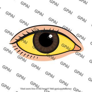 Sclera jaundiced