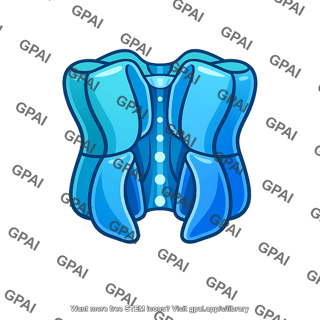Blue corset illustration
