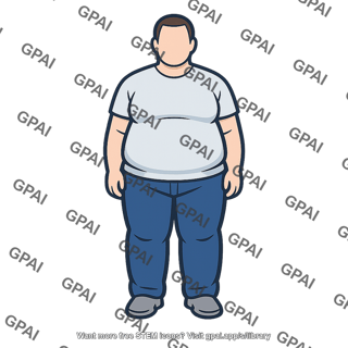 Obese human