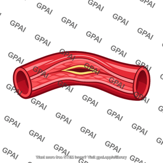 Vasoconstricted artery