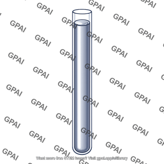 Test tube with liquid