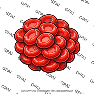 Red blood cell agglutinated