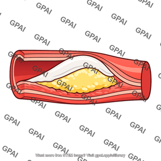 Atherosclerotic plaque cross section