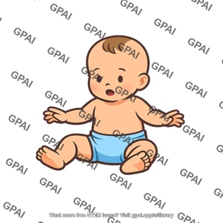 Sitting baby