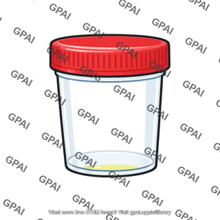 Urine collection container