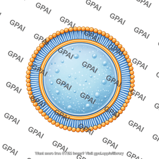 Circle membrane bilayer medium filled