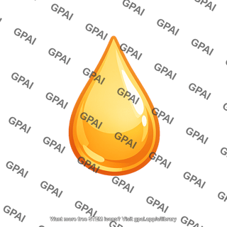 Golden liquid droplet
