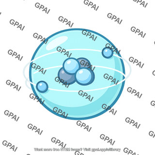 Helium gas atom icon