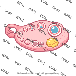Ovary with follicles