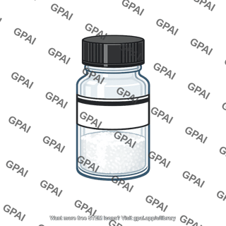 Reagent bottle with powder