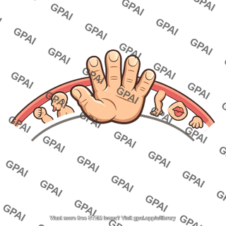 Motor cortex homunculus hand