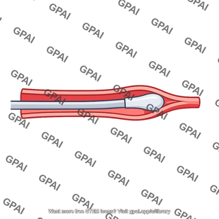 Catheter wedged