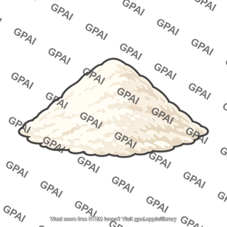 White powder pile