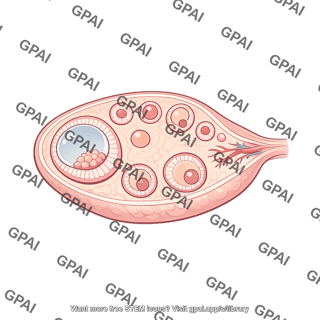 Ovary cutaway