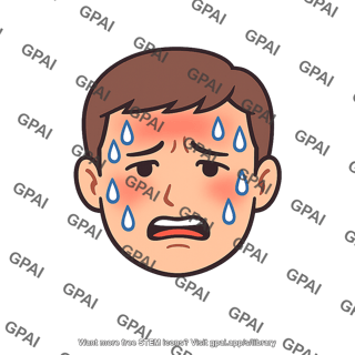 Sweating face