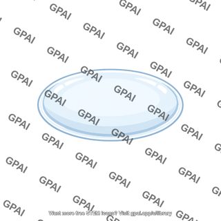 Eye lens moderately convex