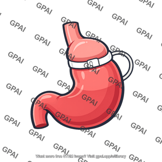Gastric banded stomach