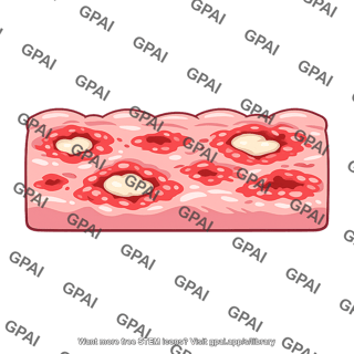 Colon mucosa ulcerated