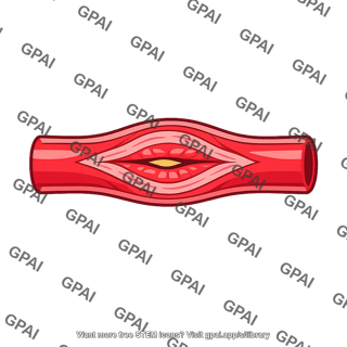 Artery constricted