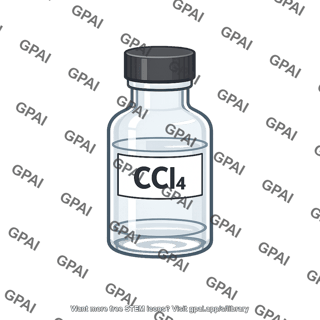 Carbon tetrachloride reagent bottle