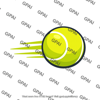 Tennis ball moving