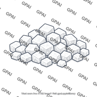Salt crystal cluster