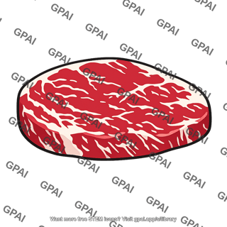 Marbled red meat