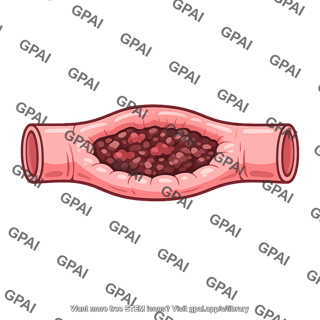Renal tubule plugged