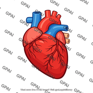 Heart angled right