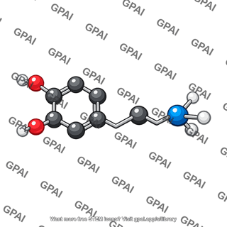 Catecholamine ball and stick