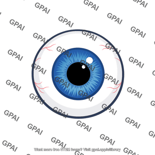 Eyeball frontal view