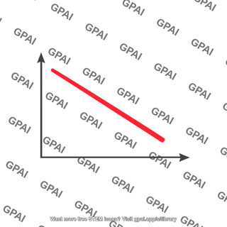 Downward sloping line graph
