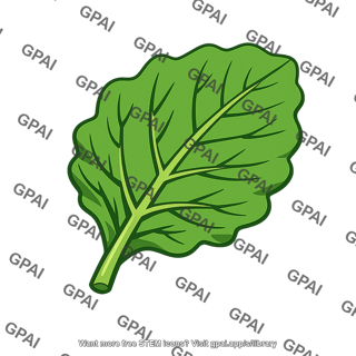 Green vegetable leaf