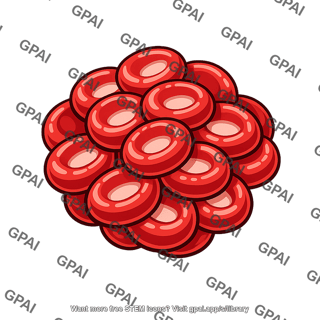 Agglutinated red blood cells